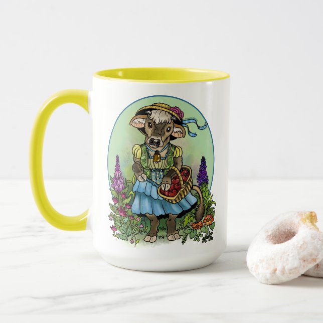 Mug Cottagecore Cowgirl (Avec donut)