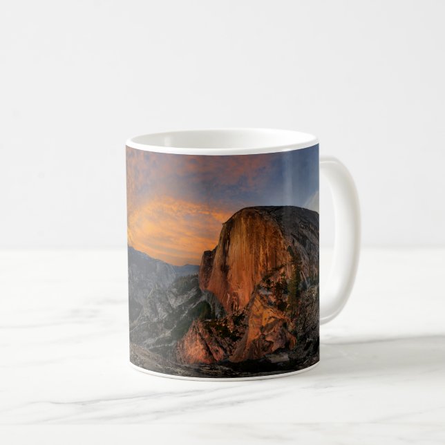 Mug Coucher de soleil à demi-dôme - Yosemite (Devant droit)