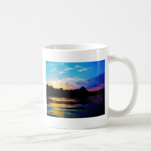 Mug Coucher de soleil arc-en-ciel sur le lac de montag