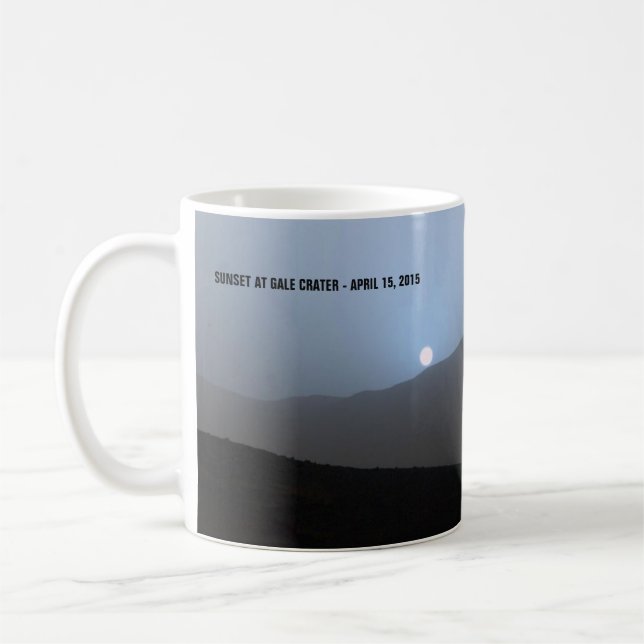 Mug Coucher de soleil bleu martien (Gauche)