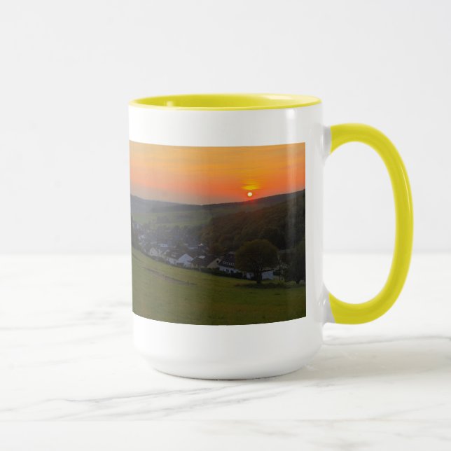 Mug Coucher de soleil dans le pays vainqueur, Gernsdor (Droite)