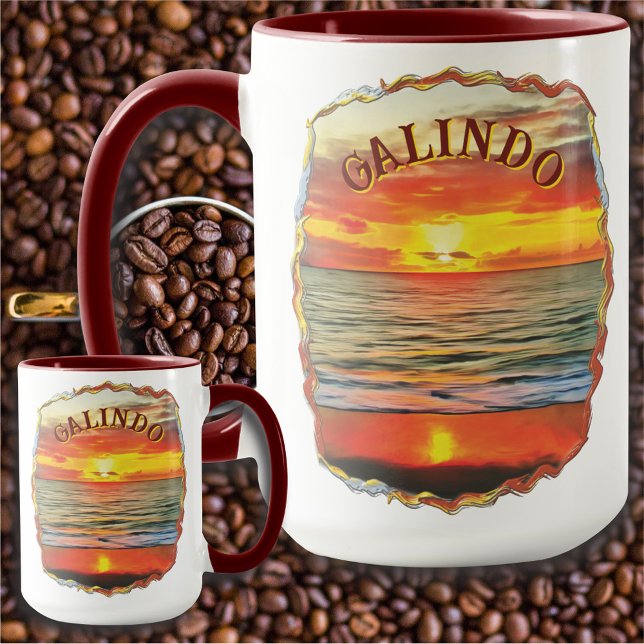 Mug Coucher de soleil de la baie de Banderas 1738 (Créateur téléchargé)