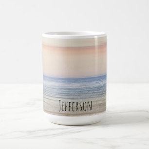 Mug Coucher de soleil de plage personnalisé