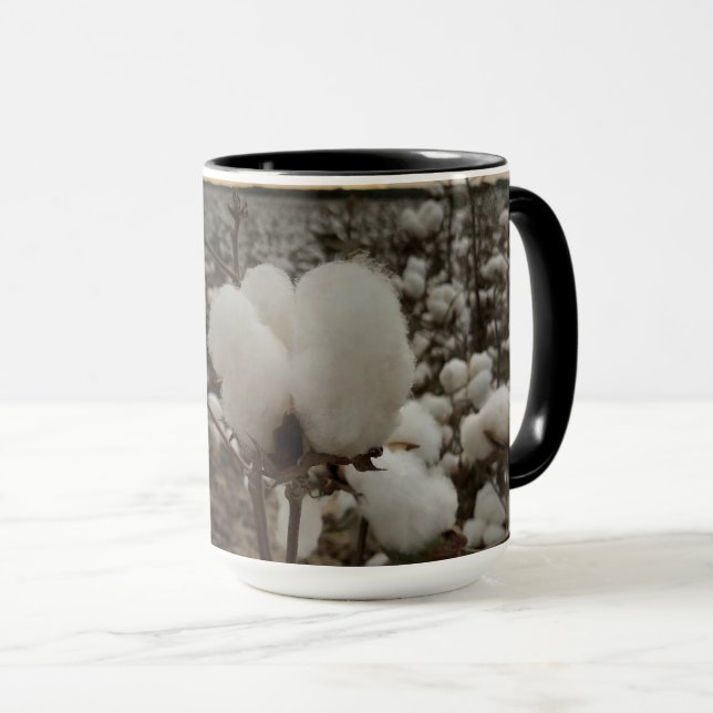 Mug Coucher de soleil de poule de coton (Devant droit)