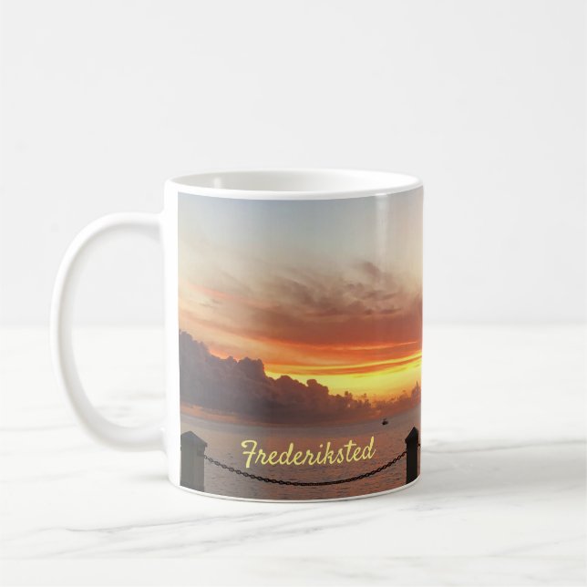 Mug Coucher de soleil des Caraïbes (Gauche)