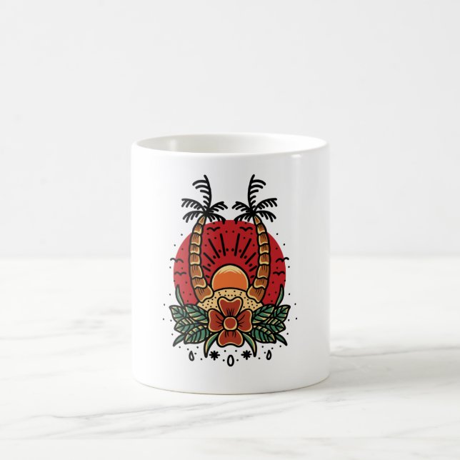 Mug Coucher de soleil d'été (Centre)