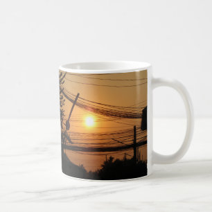 Mug Coucher de soleil filaire ... Krung Thep, Thaïland