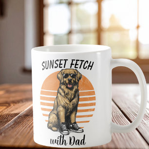 Mug Coucher de soleil / Retriever doré