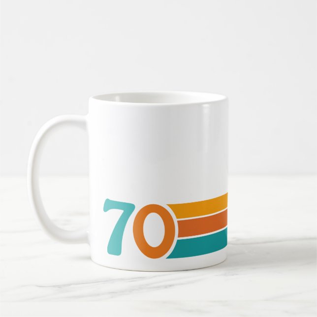 Mug Coucher de soleil rétro 70 (Gauche)