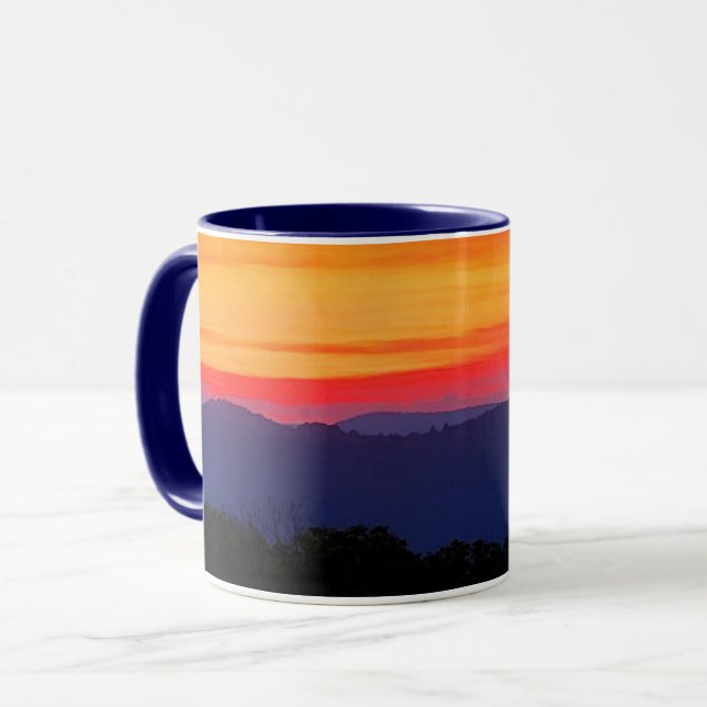 Mug Coucher de soleil sur Blue Ridge Parkway (Devant gauche)