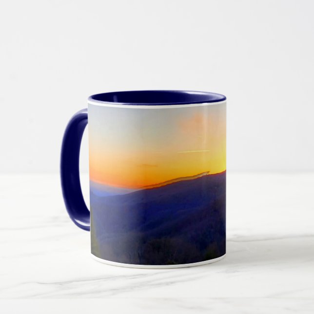Mug Coucher de soleil sur Blue Ridge Parkway (Devant gauche)