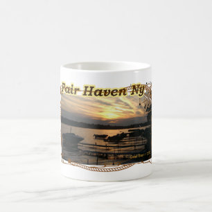 Mug COUCHER DE SOLEIL SUR LA BAIE Fair Haven NY - Tas