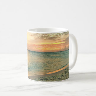Mug Coucher de soleil sur la côte d'Aruba Beach