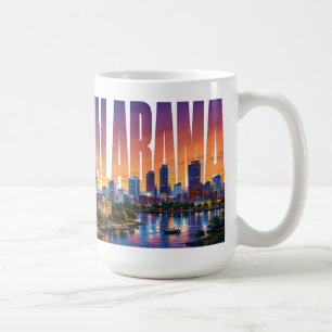 Mug Coucher de soleil sur la ligne d'horizon de l'Alab