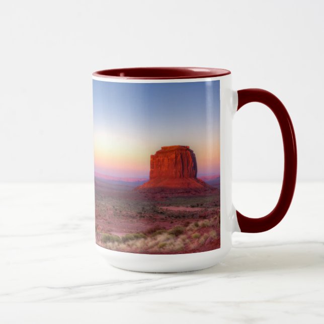 Mug Coucher de soleil sur la vallée du Monument en Ari (Droite)