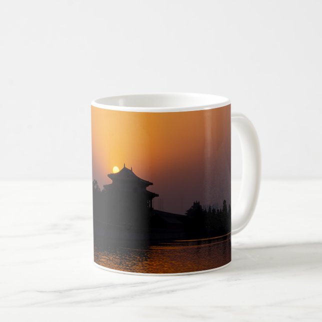 Mug Coucher de soleil sur la ville interdite - Pékin,  (Devant droit)