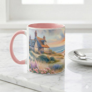 Mug Coucher de soleil sur les dunes de la maisonnette 