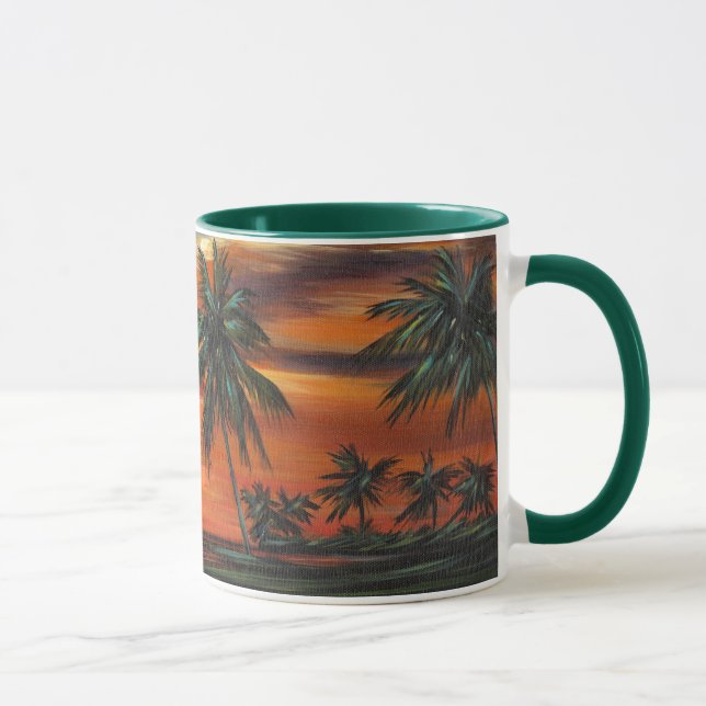 Mug Coucher de soleil tropical étonnant (Droite)