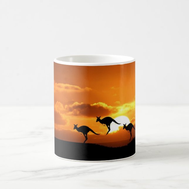Mug Coucher du soleil de kangourou (Centre)