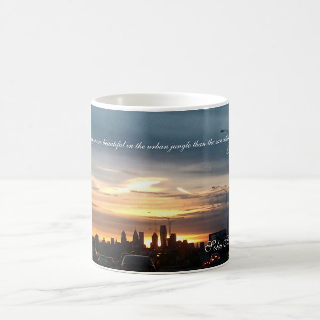 Mug Coucher du soleil de Philadelphie (Centre)