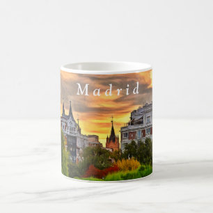 Mug Coucher du soleil en parc de Retiro à Madrid