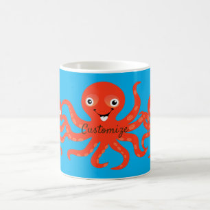Mug Coucou rouge souriant Octopus Thunder_Cove