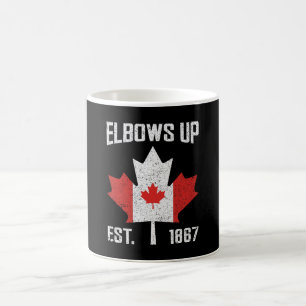 Mug Coudes vers le haut Canada Véritable Nord Fier Can