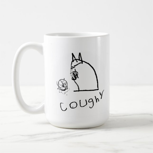 Mug Coughy B&W (Gauche)