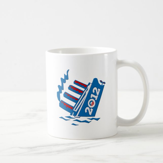 Mug Couler de bateau d'Obama 2012 (Droite)