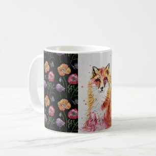Mug Couleur Aquarelle Renard Rouge mignonne Peinture M