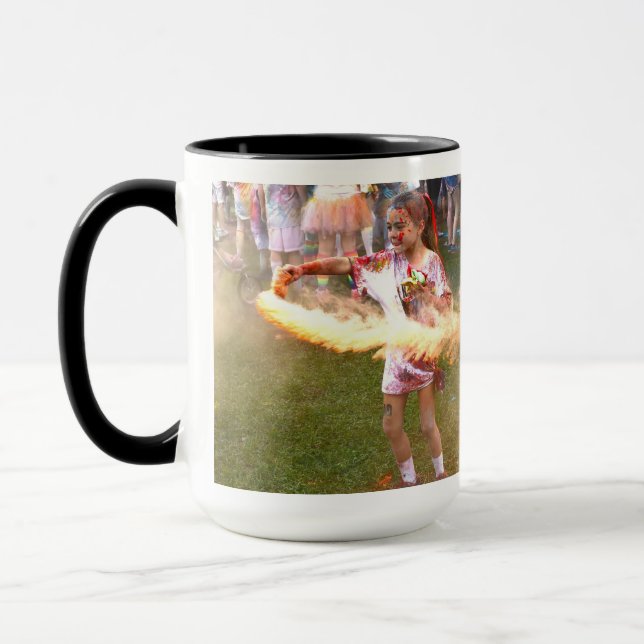 Mug Couleur Couleur Couleur Jouer à deux tons de café  (Gauche)