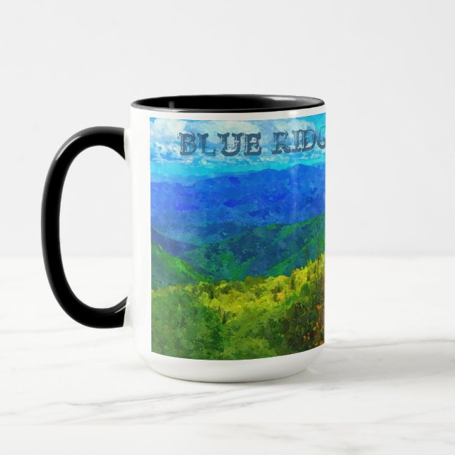 Mug Couleur de l'eau de la promenade Blue Ridge (Gauche)