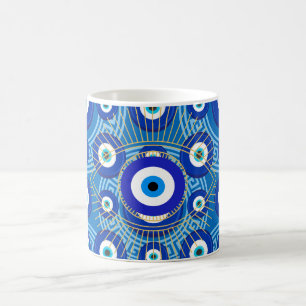 Mug Couleur de l'Œil Maléfique Protection, Style d'Amu