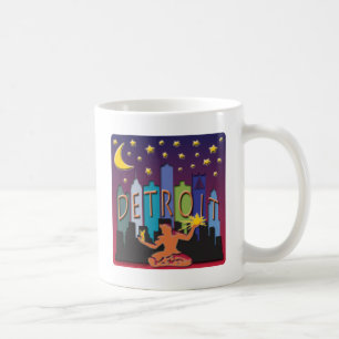 Mug Couleur de méga d'horizon de Detroit