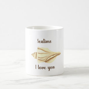 Mug Couleur d'eau mignonne romantique Seatime Shell Co