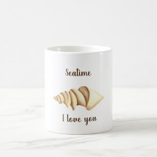 Mug Couleur d'eau mignonne romantique Seatime Shell Co