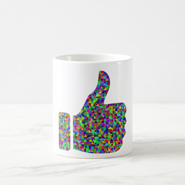 Mug Couleur Des Pouces De Prises Personnalisées (Centre)