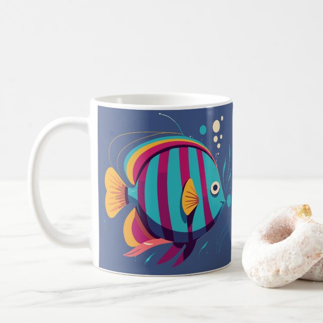 Mug couleur du poisson (Avec donut)