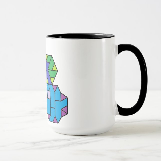 Mug Couleur Geek de boue de vertex 3e degré (Droite)