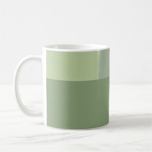 Mug Couleur géométrique minimaliste Sage vert Tons