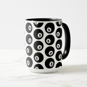 Mug COULEUR PERSONNALISÉE DU Motif Billard de huit ba