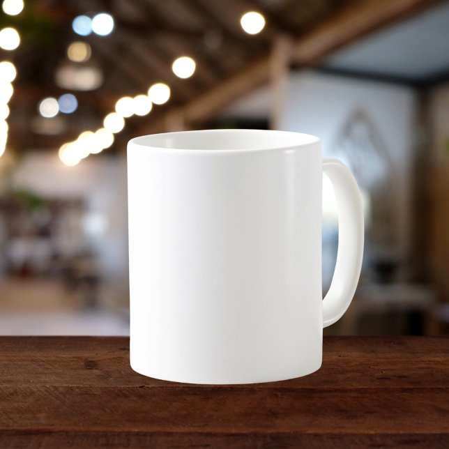 Mug Couleur solide blanche pure (Créateur téléchargé)