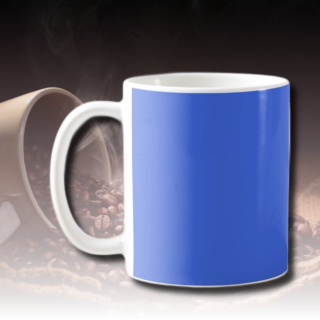 Mug Couleur solide bleue royale | Classique | Élégant (Créateur téléchargé)