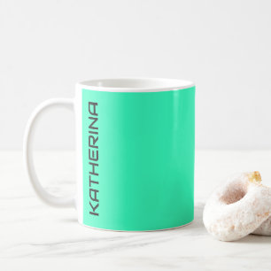 Mug Couleur solide Turquoise néon Classic Personnali