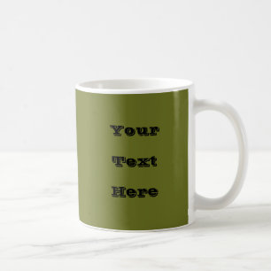 Mug Couleur solide vert olive