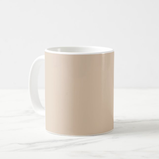 Mug Couleur uni beige Palomino (Devant gauche)