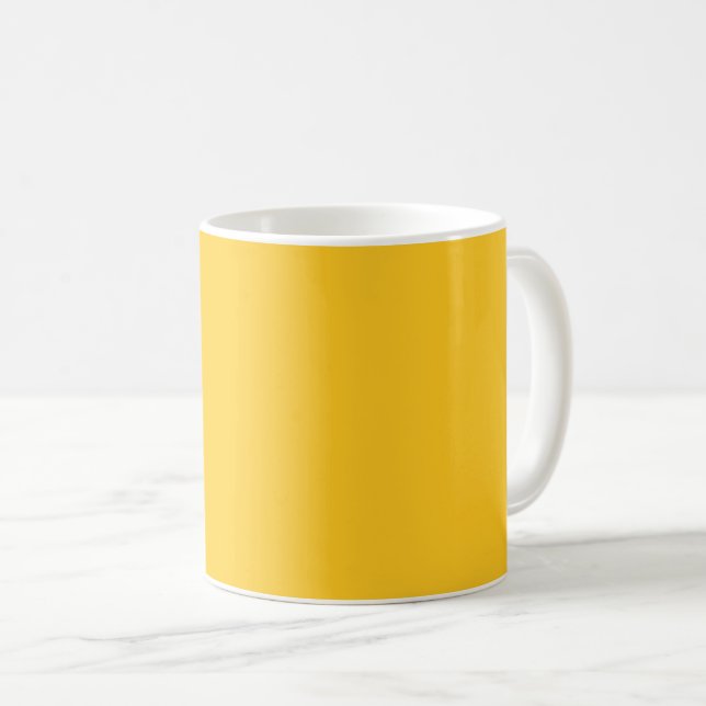 Mug Couleur uni jaune soleil (Devant droit)