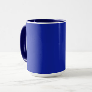 Mug Couleur vintage bleue solide