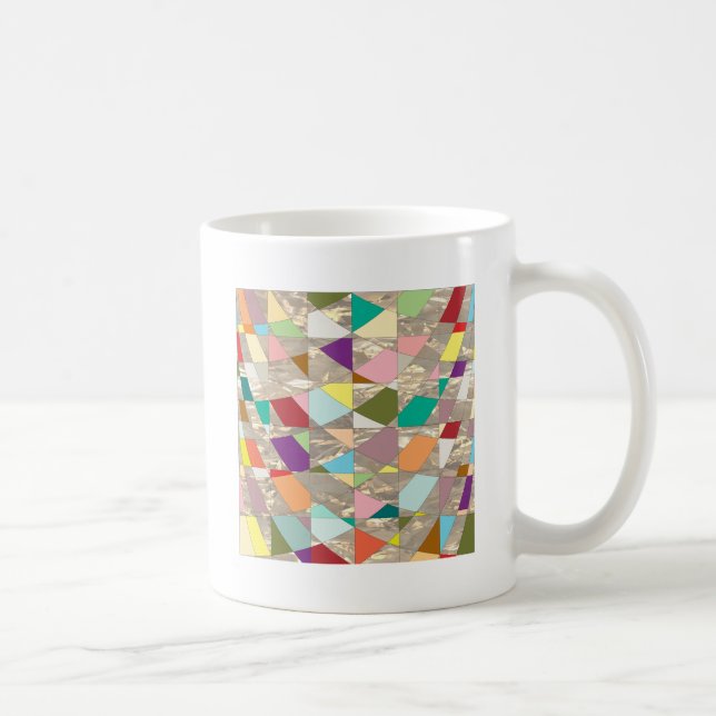 Mug Couleurs Abstraites or (Droite)