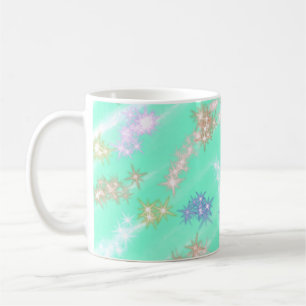 Mug Couleurs bleu violet courbes ondulé design motif o